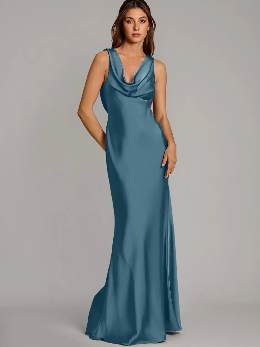 Azazie Cheryl Bridesmaid Dress in Bermuda (A12)